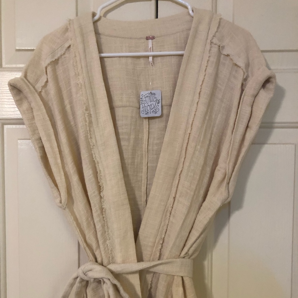 NWT Free People Wrap Linen Shirt with the